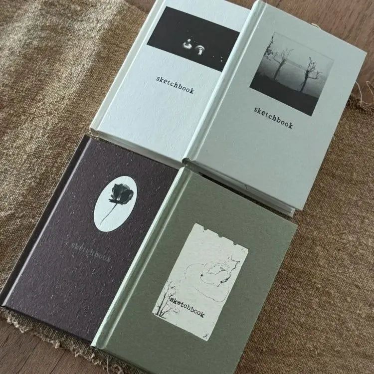 A6 Sketchbook Retro Pocket Notebook Student Thickened Blank Handbook Minimalist Notebook